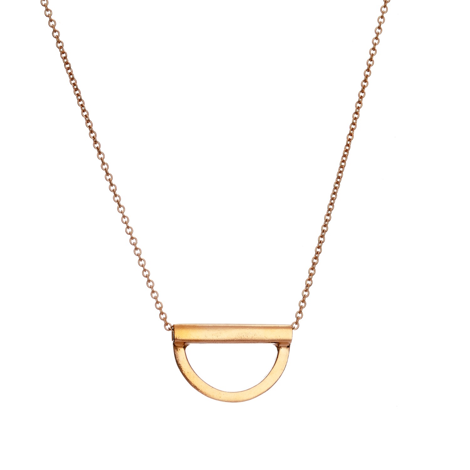 Women’s Yellow Gold Plated Curve Bar Stack Necklace Posh Totty Designs