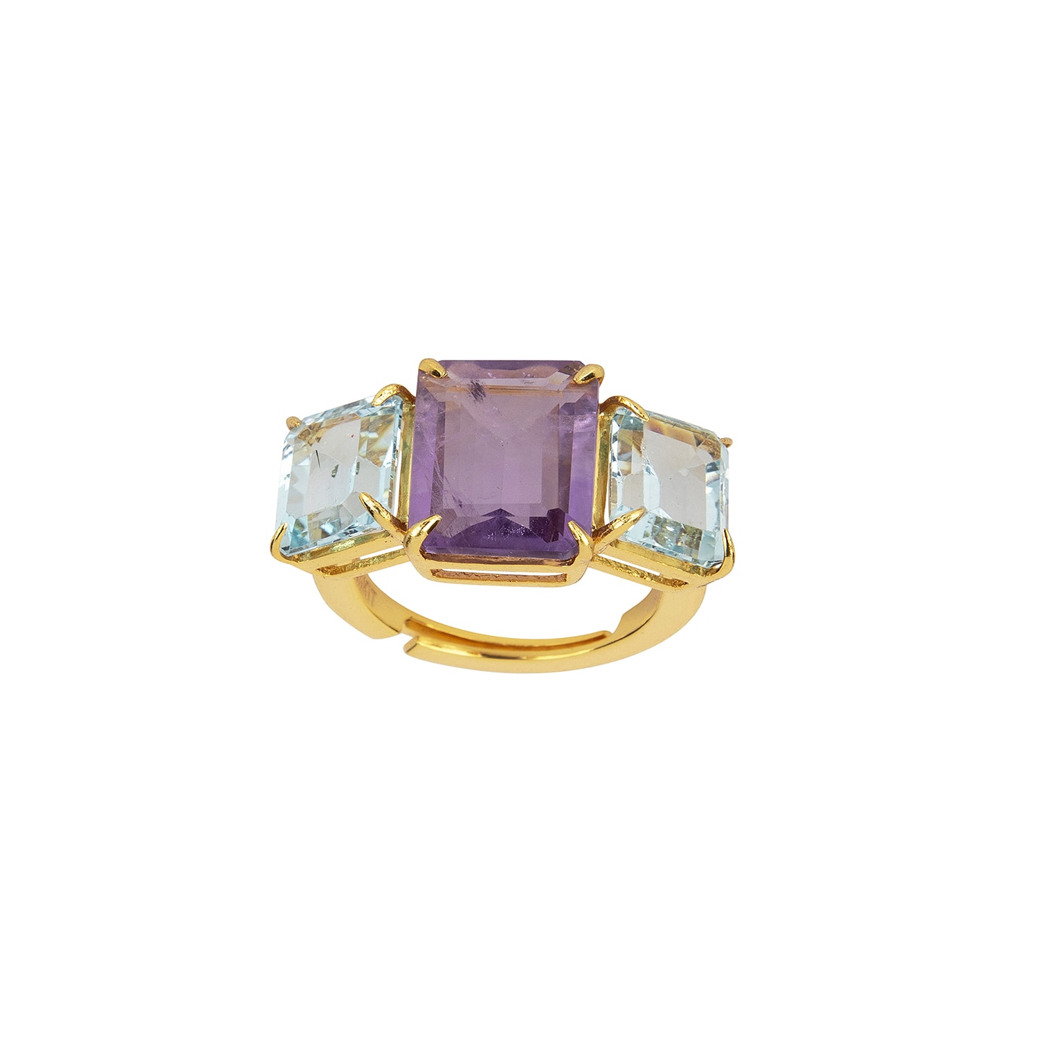 Women’s Blue / Pink / Purple Annette Ring Amethyst Bounkit