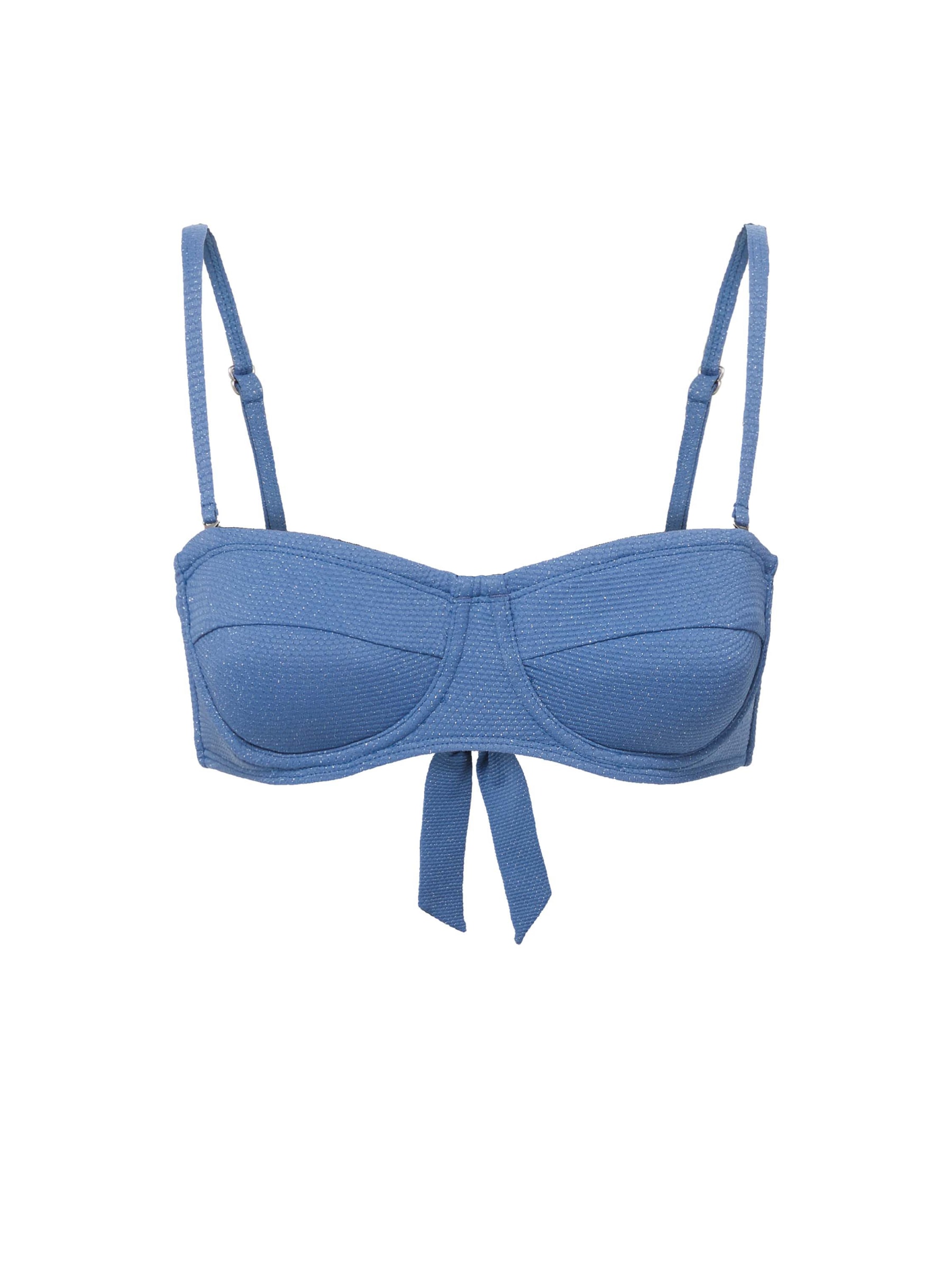Change Of Scenery Women's Nellie Top In Steel Blue Metallic Pique In Blue