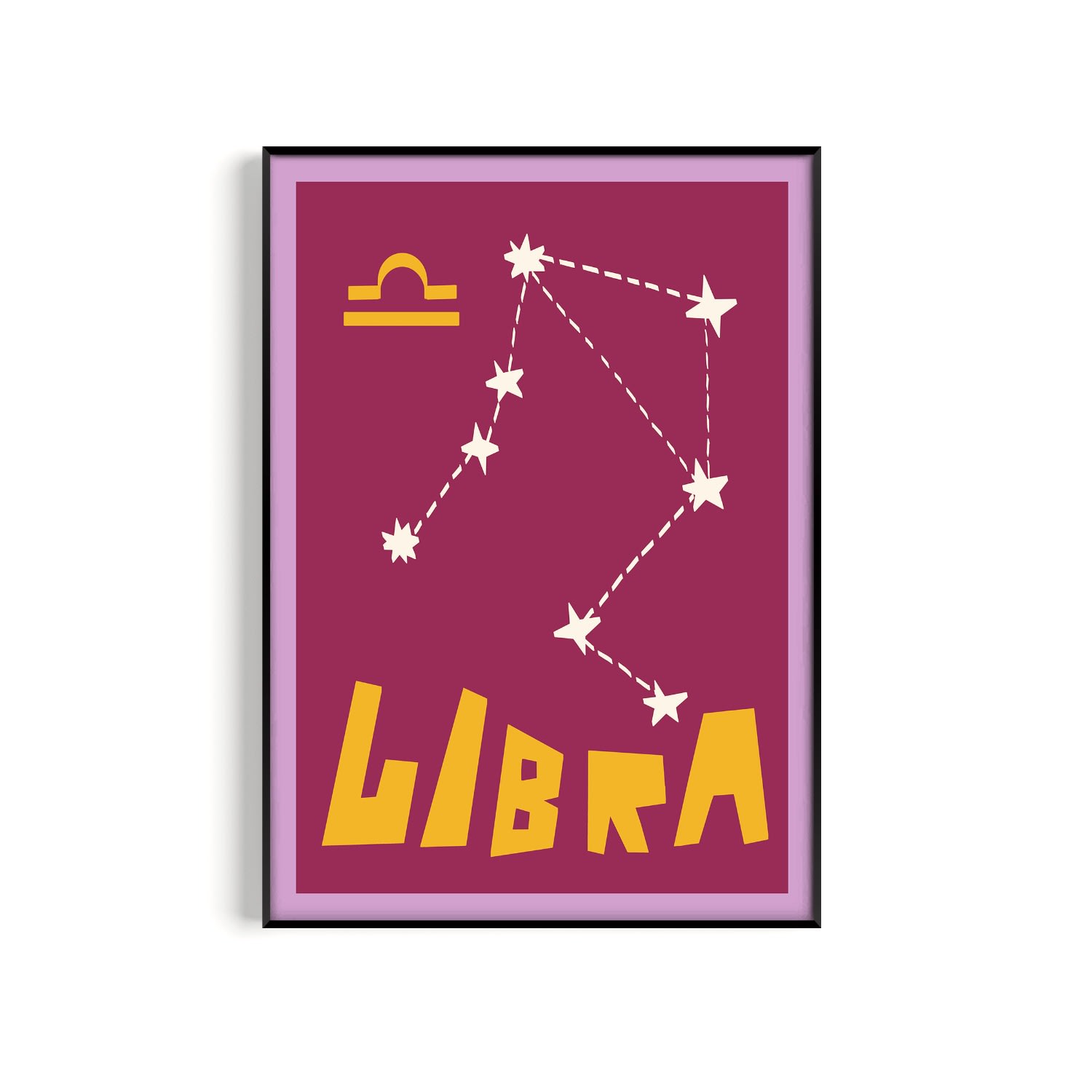 Libra Art Print - A3 Natalie Cass Art