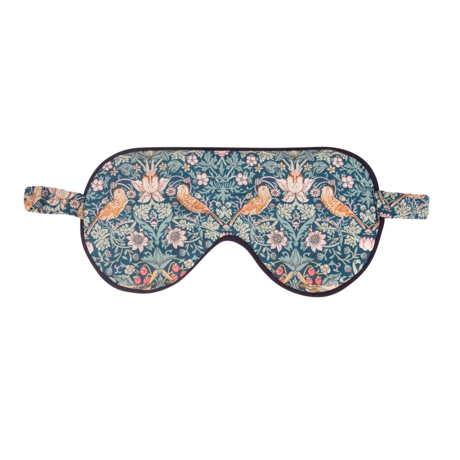 Le Colonel Women's Green Liberty Strawberry Thief Emerald Sleep Mask In Multi