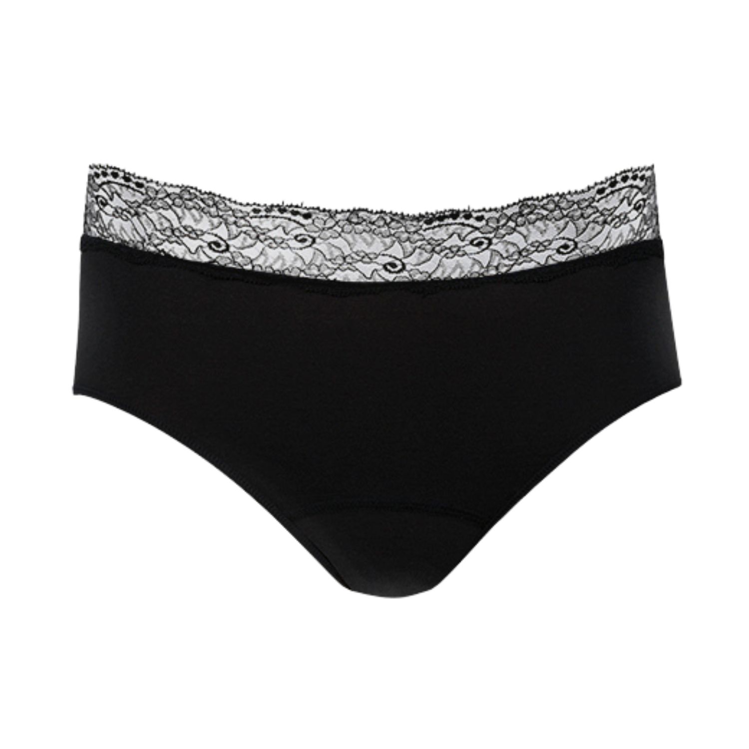 Zd Zero Defects Women's Venus Mini Lace Brief – Sensuality With Soy Fiber - Color Black In Black