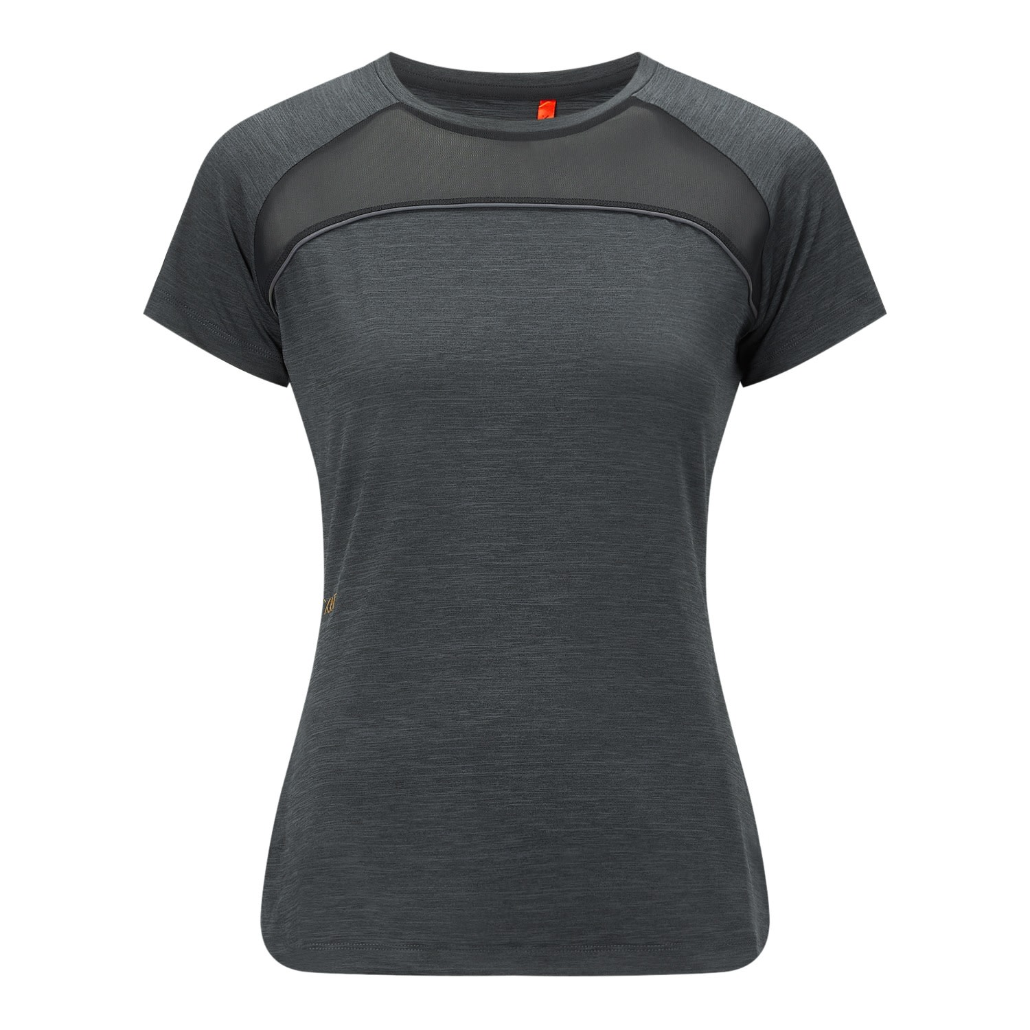 Women’s Black Zephyr Marl Active T-Shirt Medium Xrt