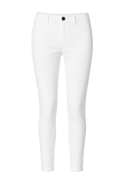 Conquista Women's Neutrals Long Fitted Gabardine Pants In Gray