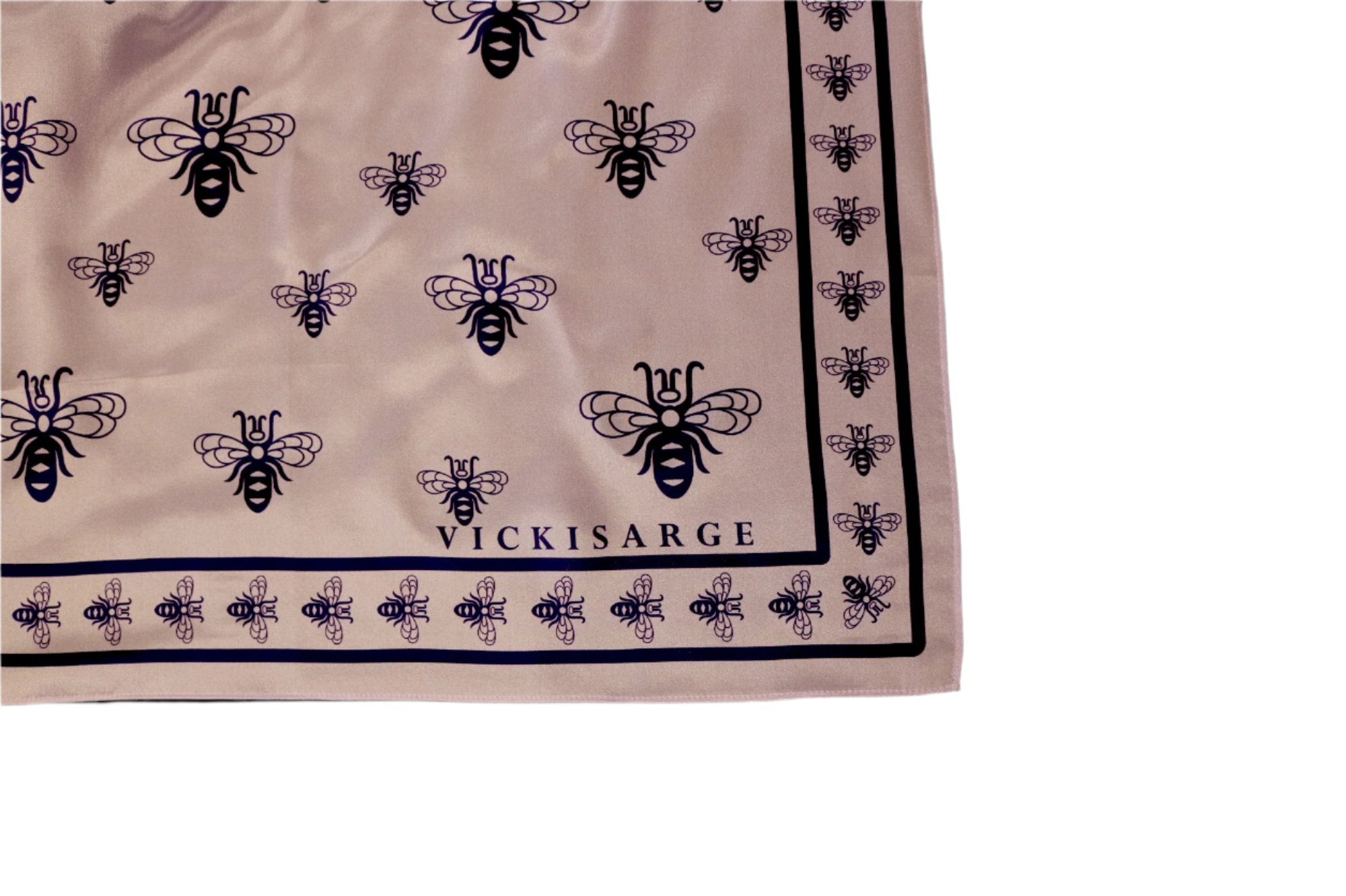 Vickisarge Women's Pink / Purple The Silk Bee Scarf In Purple