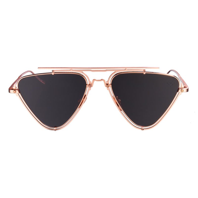 Women’s Neutrals The Dalia - Unisex - Shiny Rose Gold Frame Vysen Eyewear