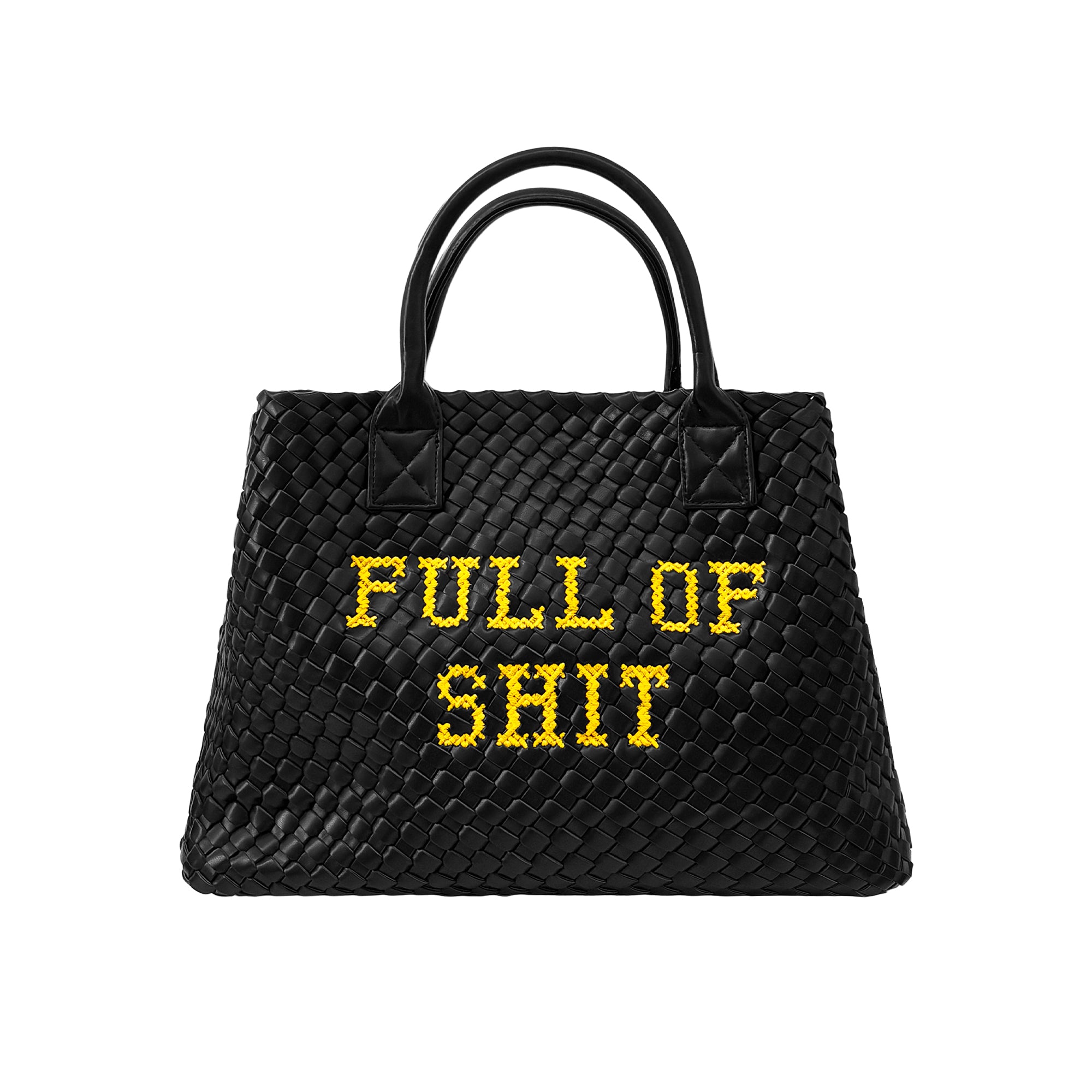 Vegan Full Of Shit Woven Handbag | Lilly Loves | Wolf & Badger