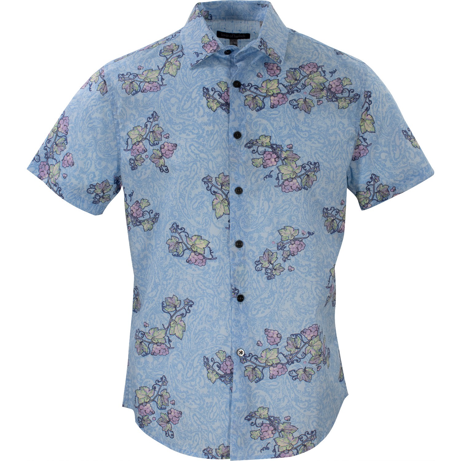 Shop Lords Of Harlech Men's Scott Paisley Vines Blue