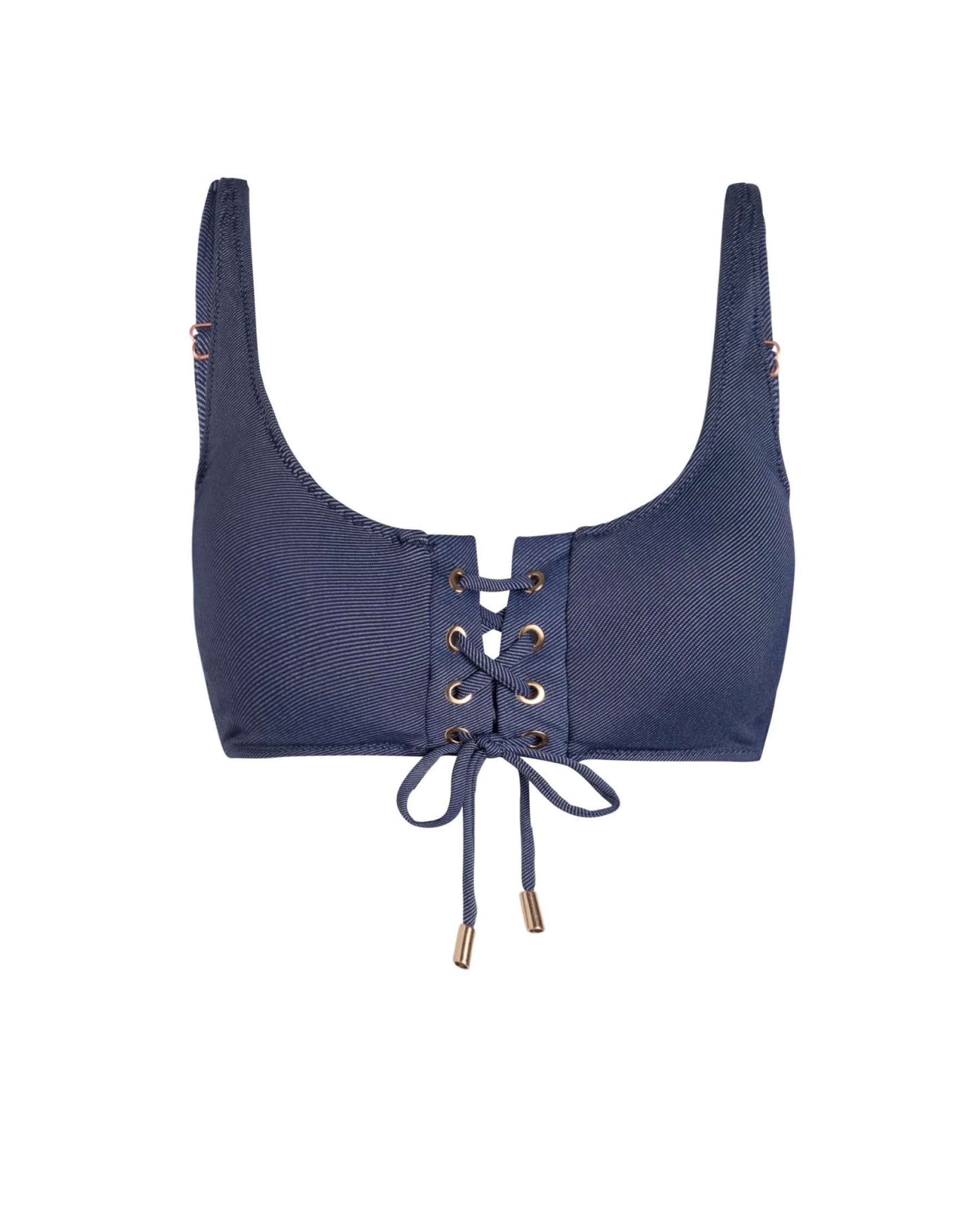 Change Of Scenery Women's Blue Samara Top In Navy Texture