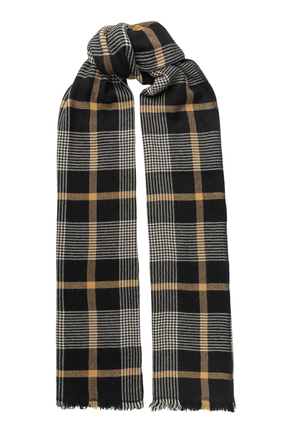 Women’s Jojo Wool Scarf - Black Framhūs