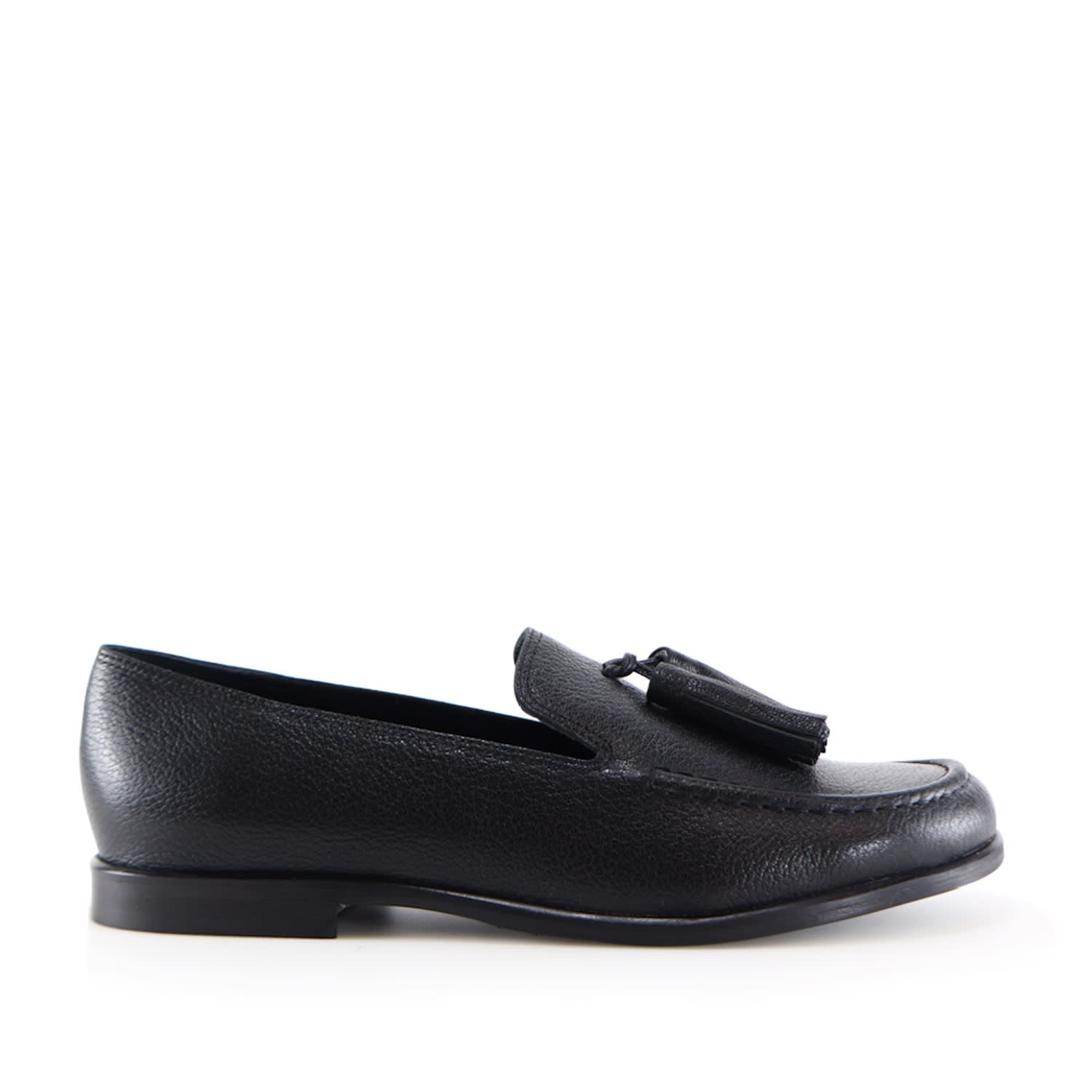 Notabene Women's Selva Loafers, Black Leather In Black