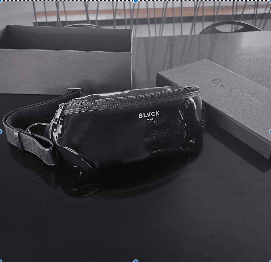 新作 ★BLVCK PARIS★ Blvck Liquid Bum Bag Black Bum Bag | Blvck Paris