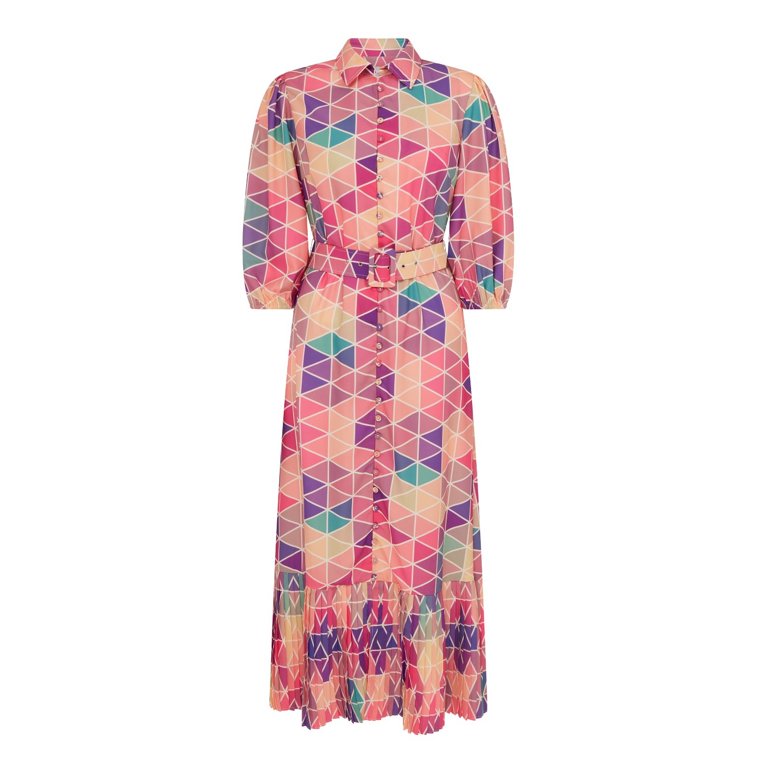 Women’s Cynthia Multi Print Shirt Occasion Dress Extra Small Raishma