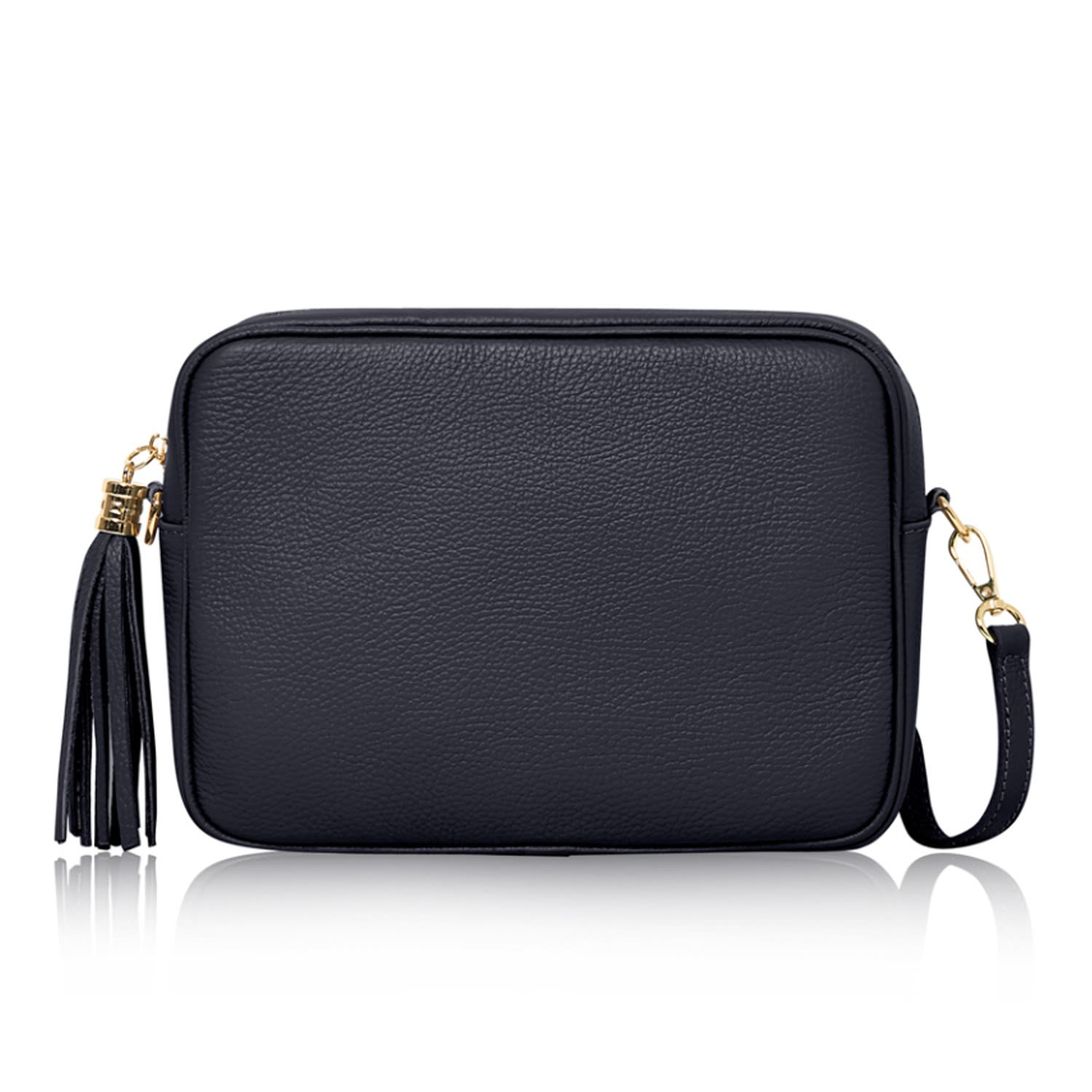 Betsy & Floss Women's Modena Large Crossbody Tassel Bag In Navy Blue In Blue