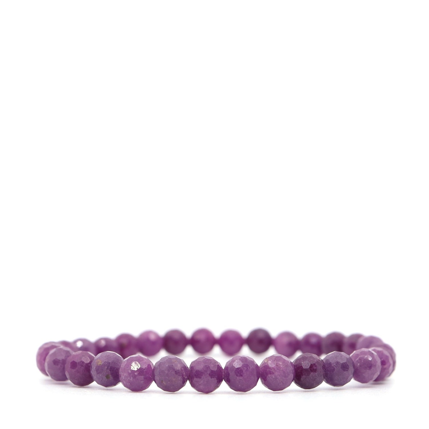 Shar Oke Men's Pink Natural Ruby Bracelet