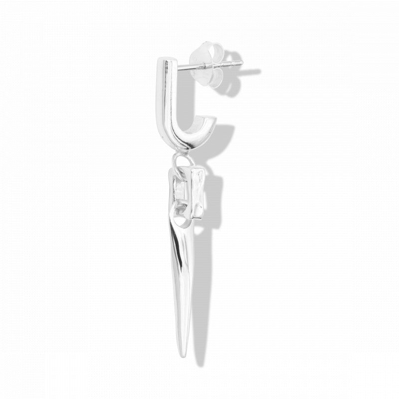 By Majime Women's Suki Drop Pendant Earring Sterling Silver