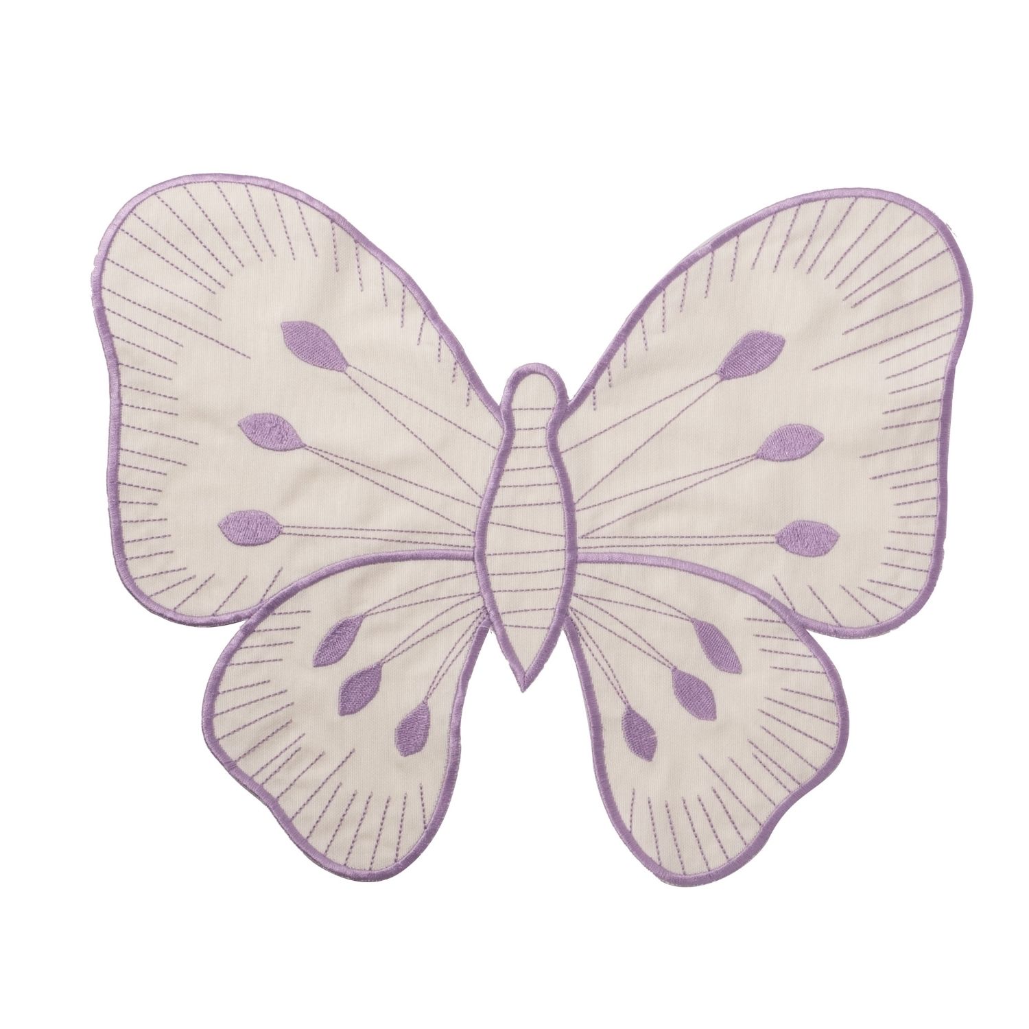 Km Home Collection Pink / Purple Butterfly Cotton Placemat Lilac Set