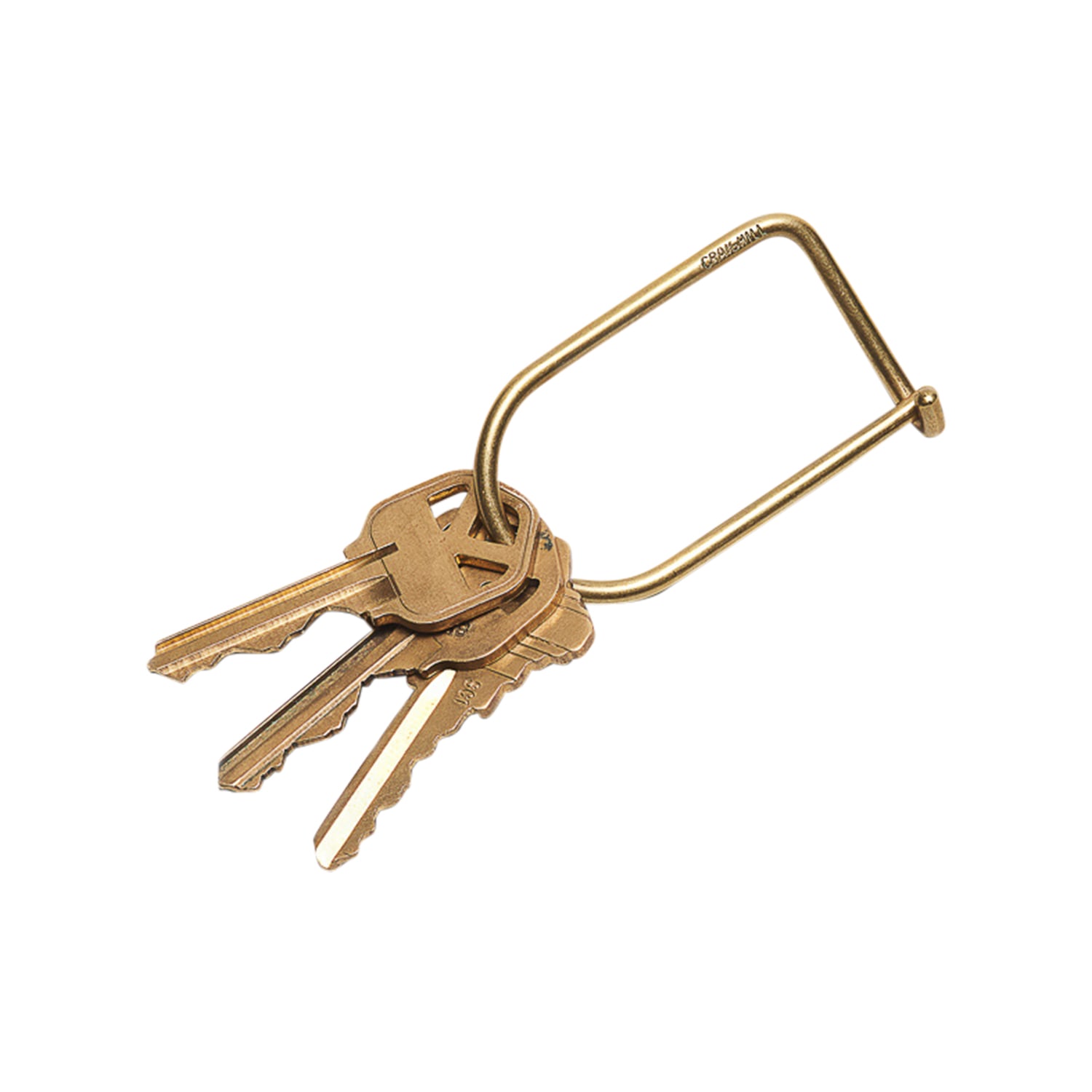 Craighill Gold Wilson Keyring - Brass In Gold