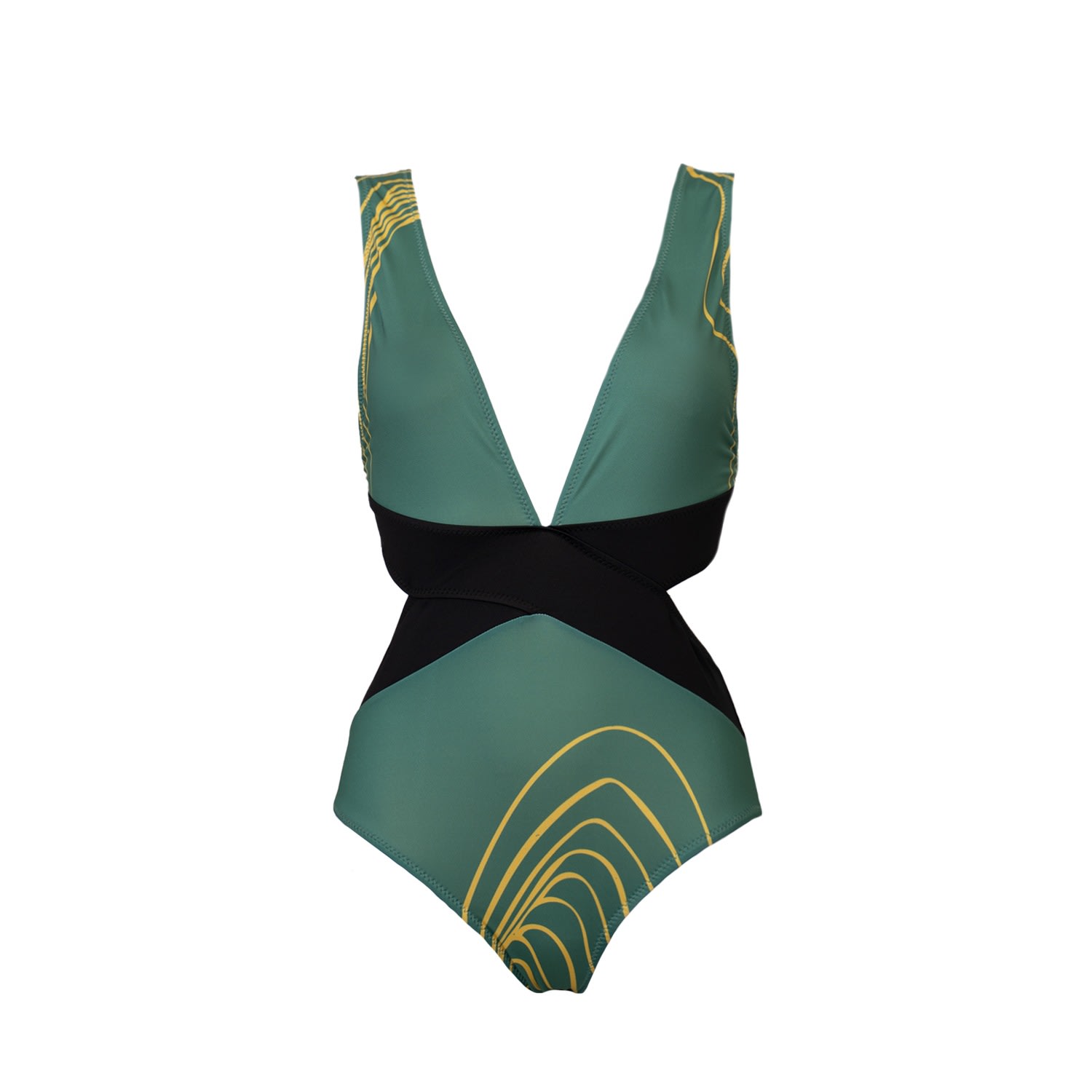 Women’s Aulala X Frost - Emerging From Dream Trikini - Green Large Aulala Paris