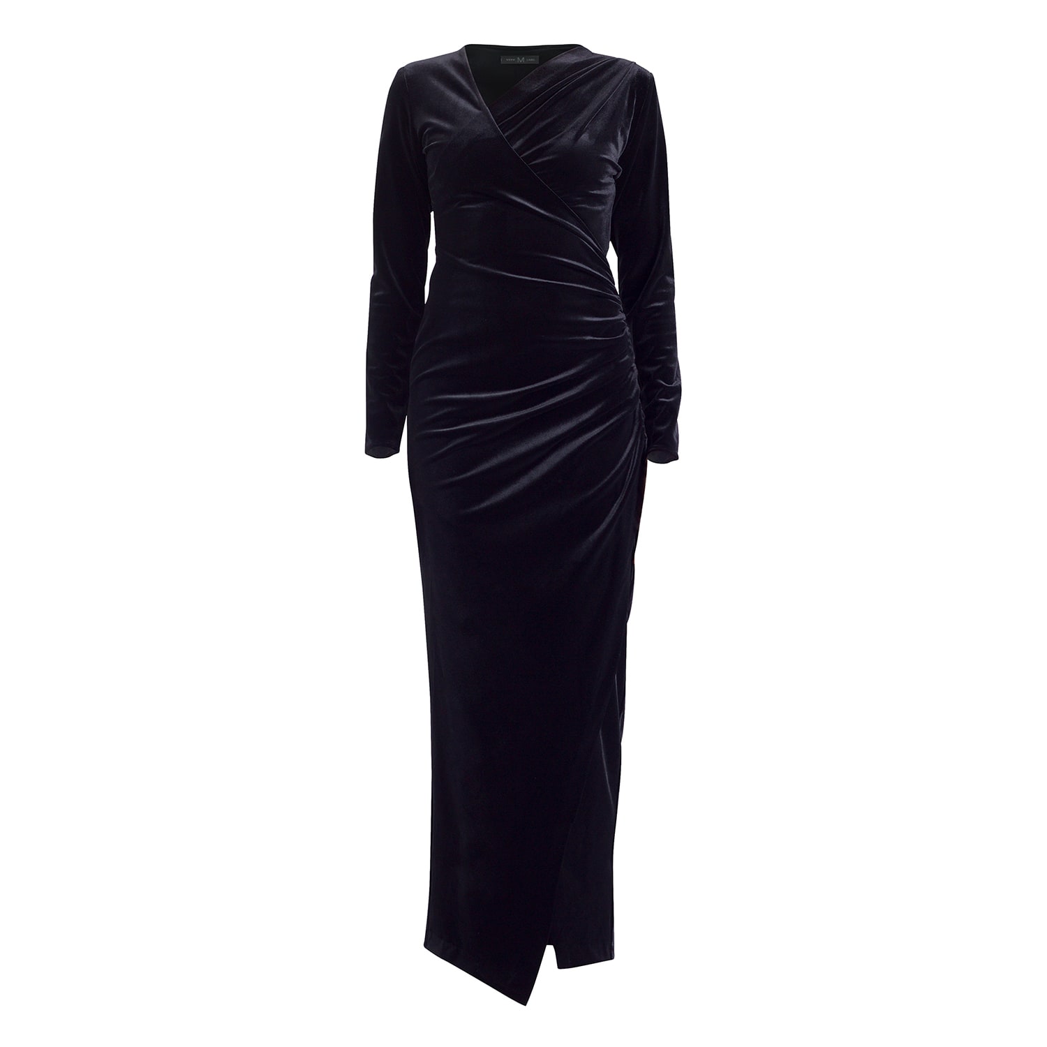 Women’s Zima Black Velvet Dress Medium Meem Label