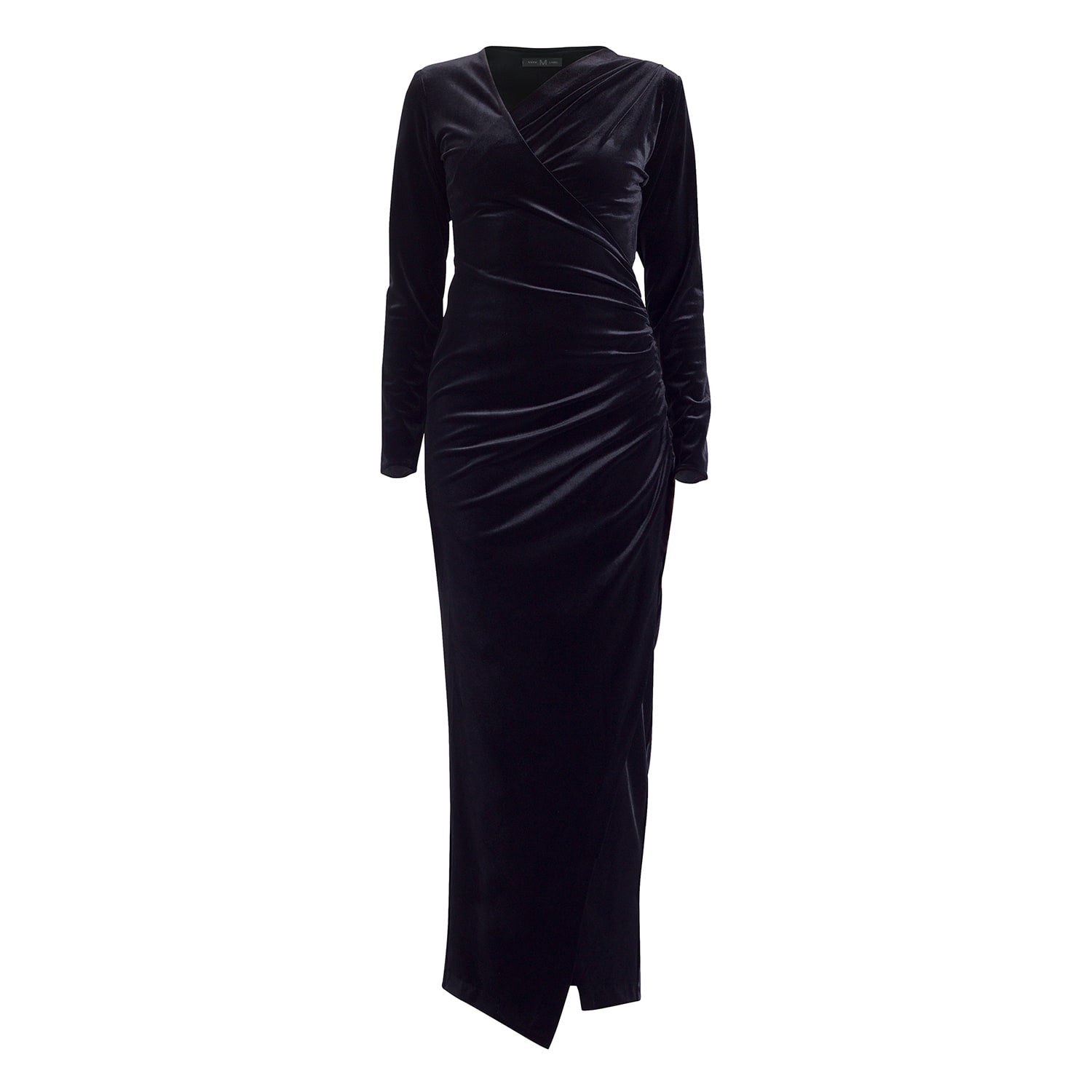 Meem Label Women's Zima Black Velvet Dress In Black
