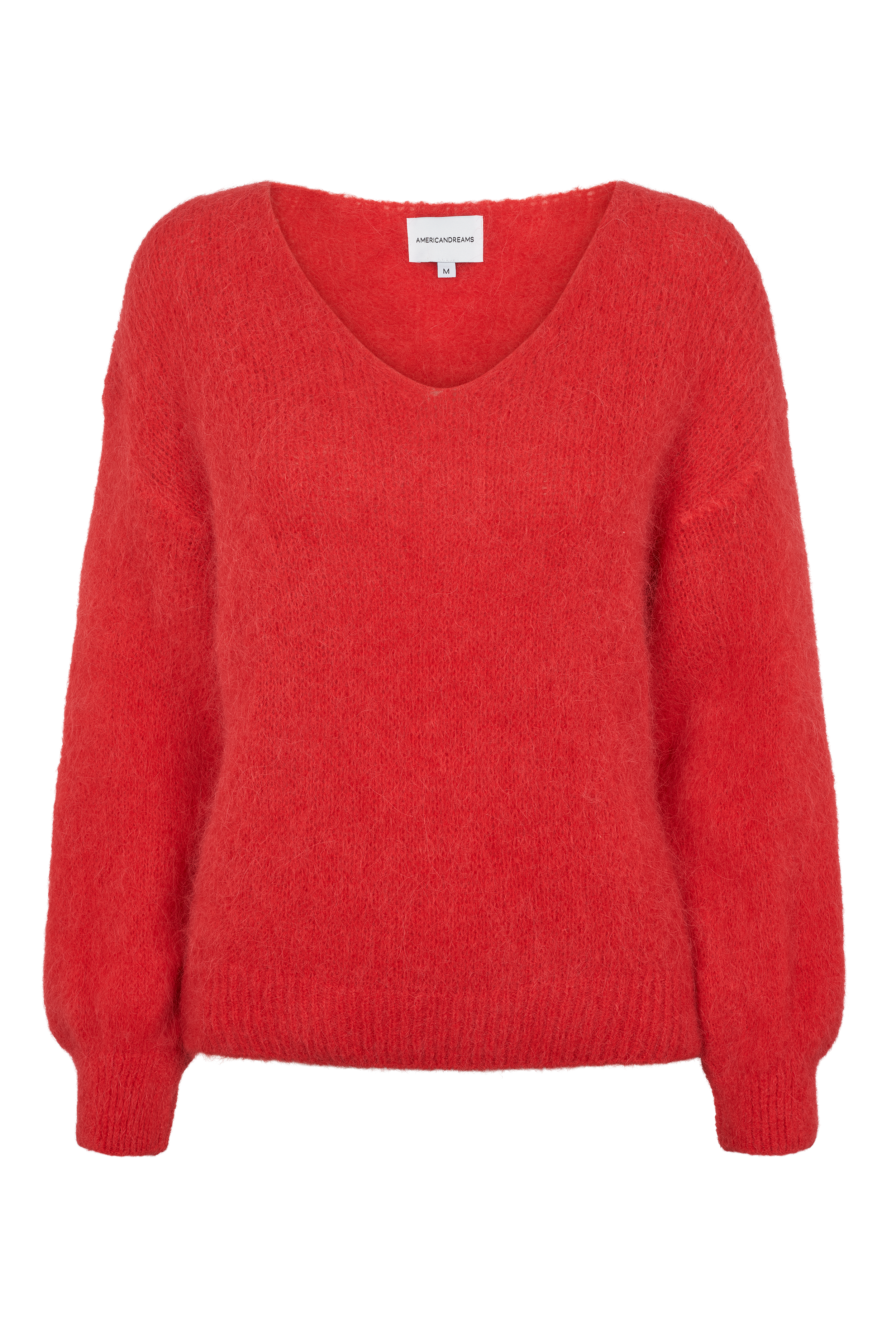 Americandreams Women's Milana Ls Alpaca Pullover Lipstick Red