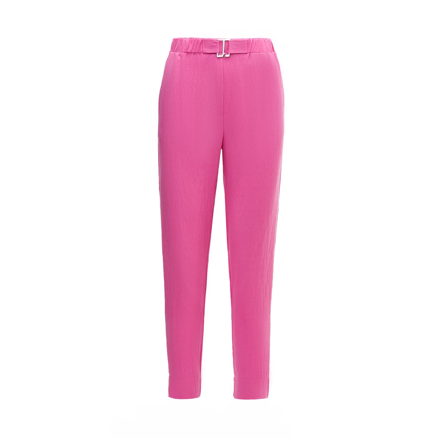 Women’s Pink / Purple Belted Viscose Pants Pink Medium Nissa