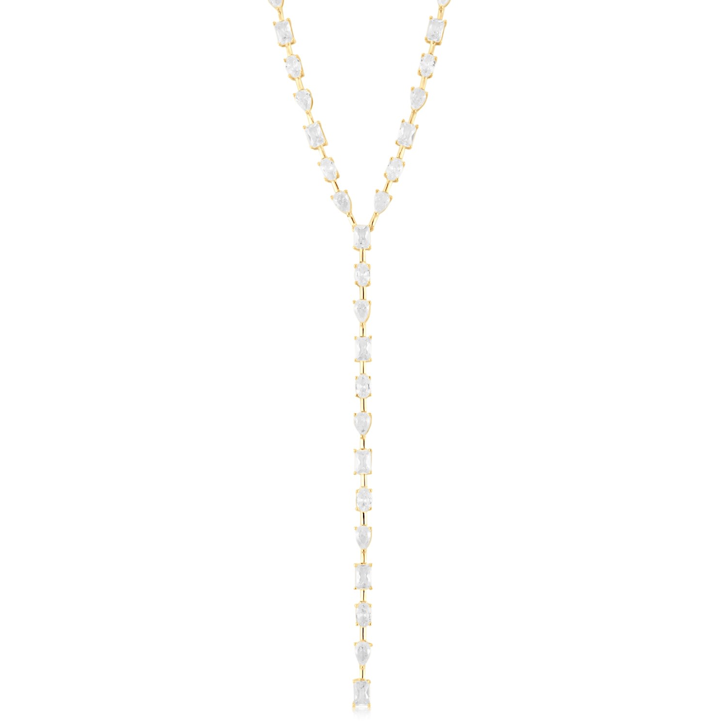 Women’s Multi Shape Bar Lariat - Gold Shymi