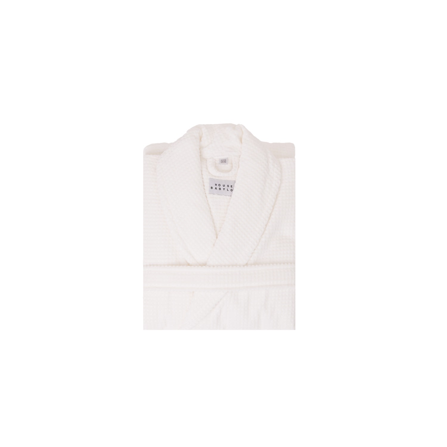 House Babylon Bathrobe - Velour White In White