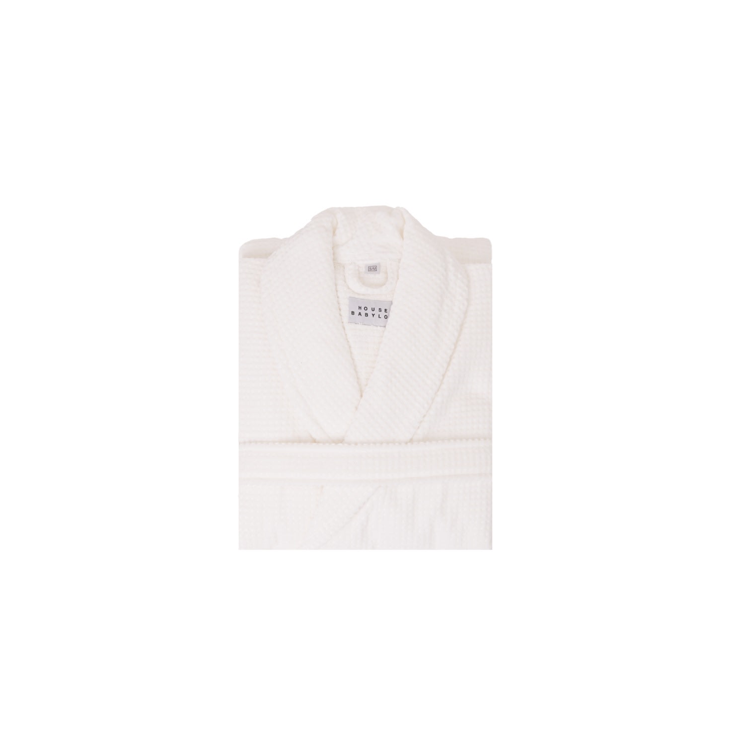 Bathrobe - Velour White Large House Babylon