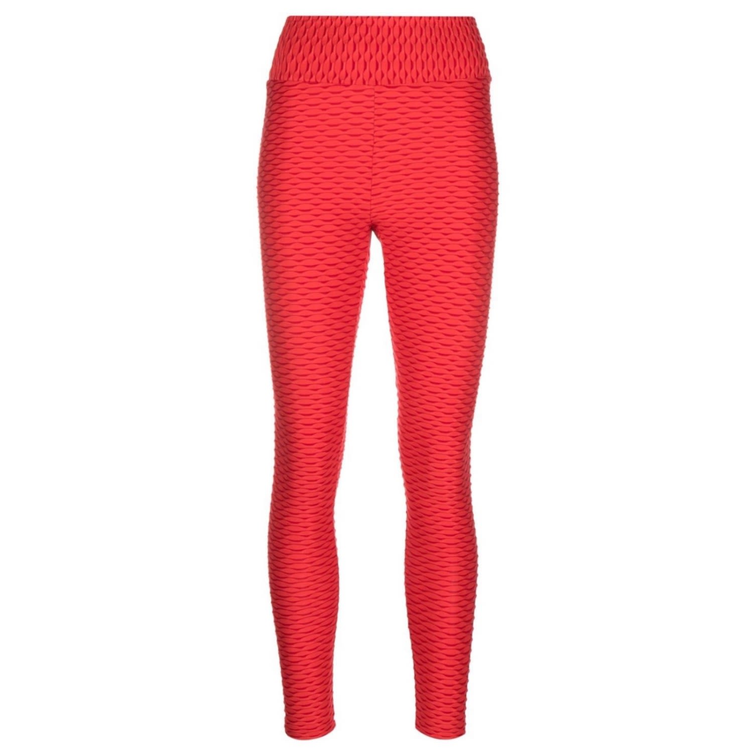 Women’s Patterned Sport Leggings Red Medium Tessitura