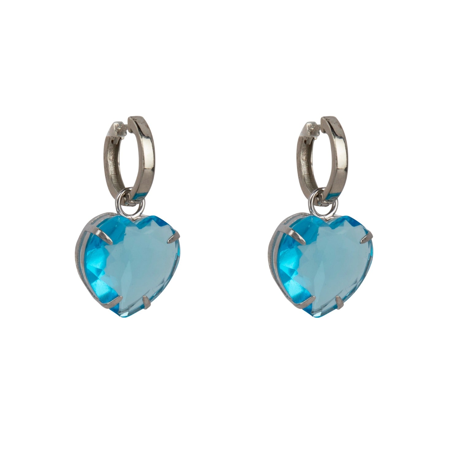 Bounkit Women's Blue / Silver Viola Huggies Blue Quartz