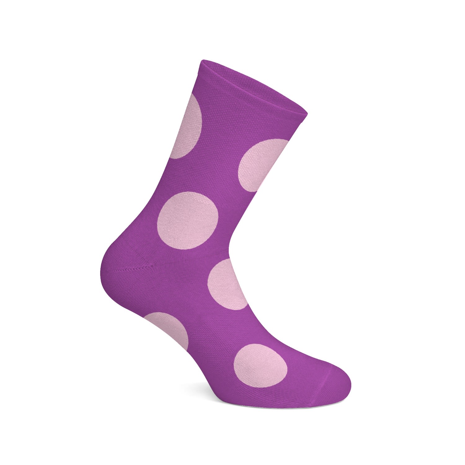 Pink / Purple Purple Mens Polka Dot Egyptian Cotton Socks Persona