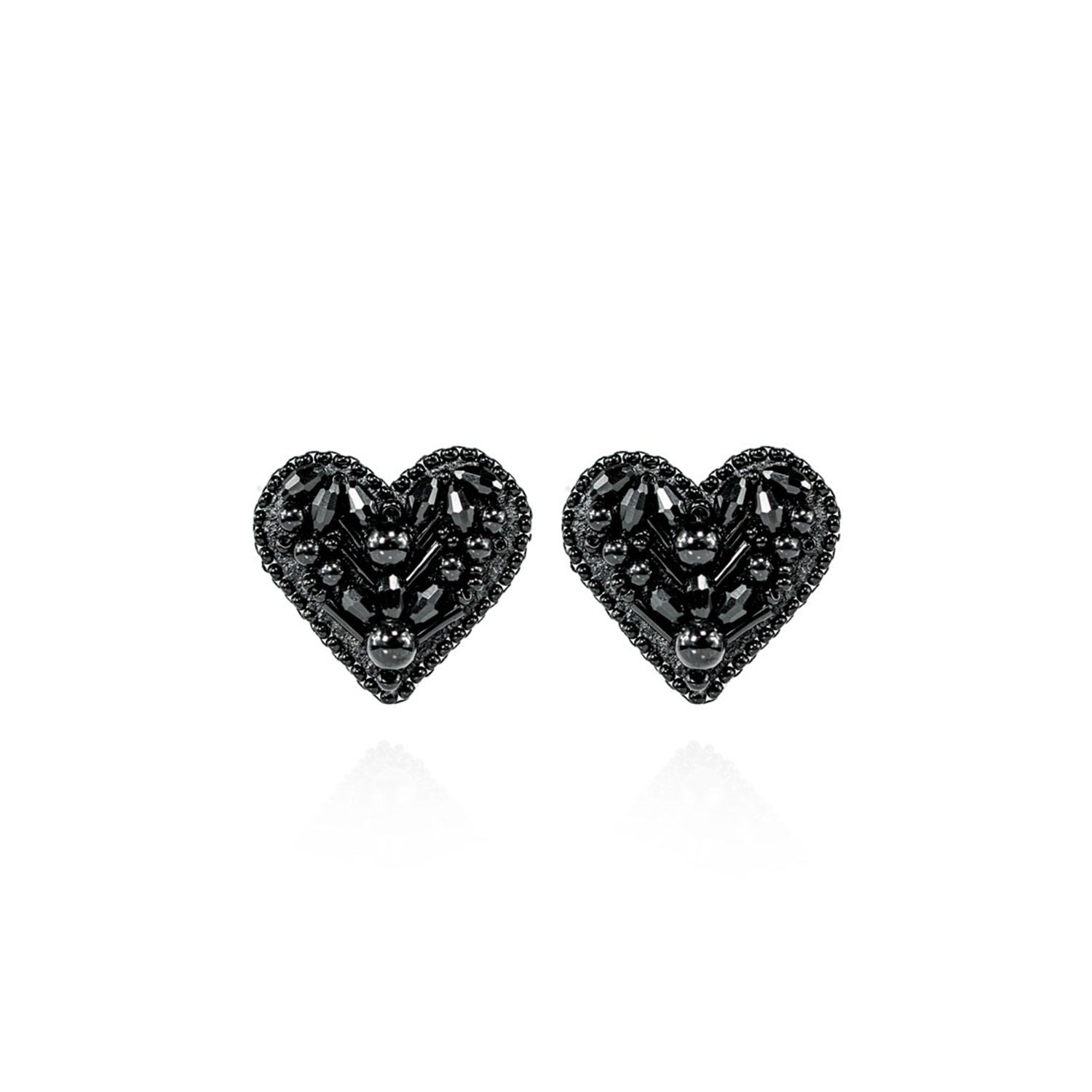 Women’s Valentina Earrings In Classic Black Saule Label