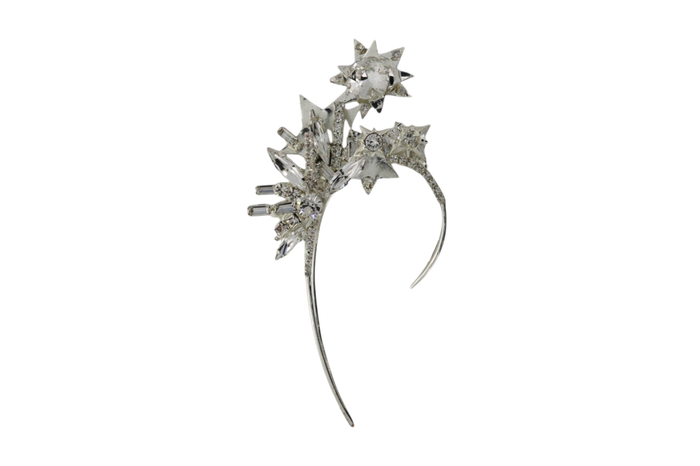Vickisarge Women's Neutrals / Silver Glimmer Ear Cuff