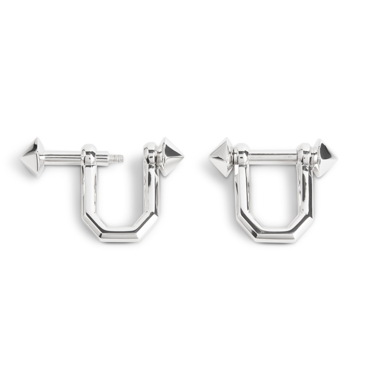 Men’s Shackle Cufflinks - Silver Kasun