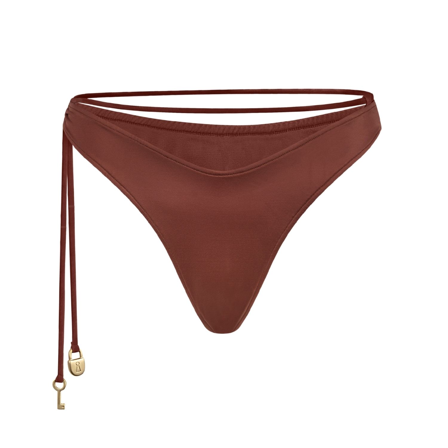 Bianca Resortwear Women's Brown Lulu Swim Bottom In Chestnut In Brown