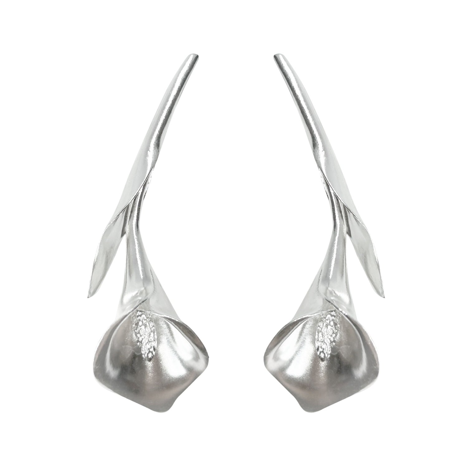 Alegoria Jewellery Women's Silver Calla Maxi Earrings