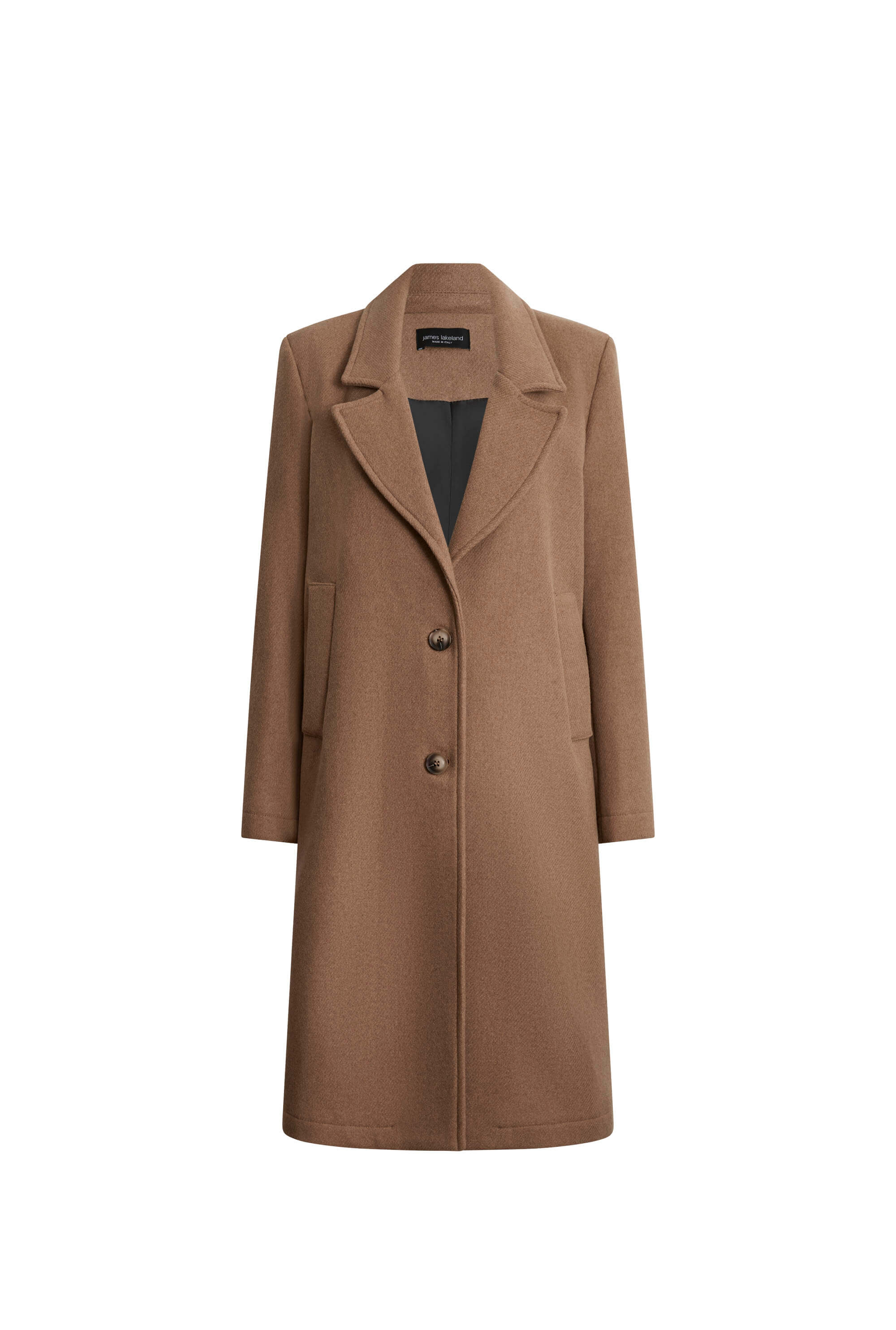 James Lakeland Women's Brown Tailored Camel Coat In Brown