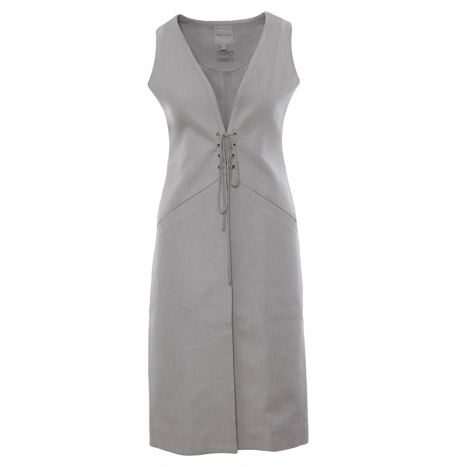 Women’s The Hand-Embroidred Aava Vest In Grey Extra Small Imaima