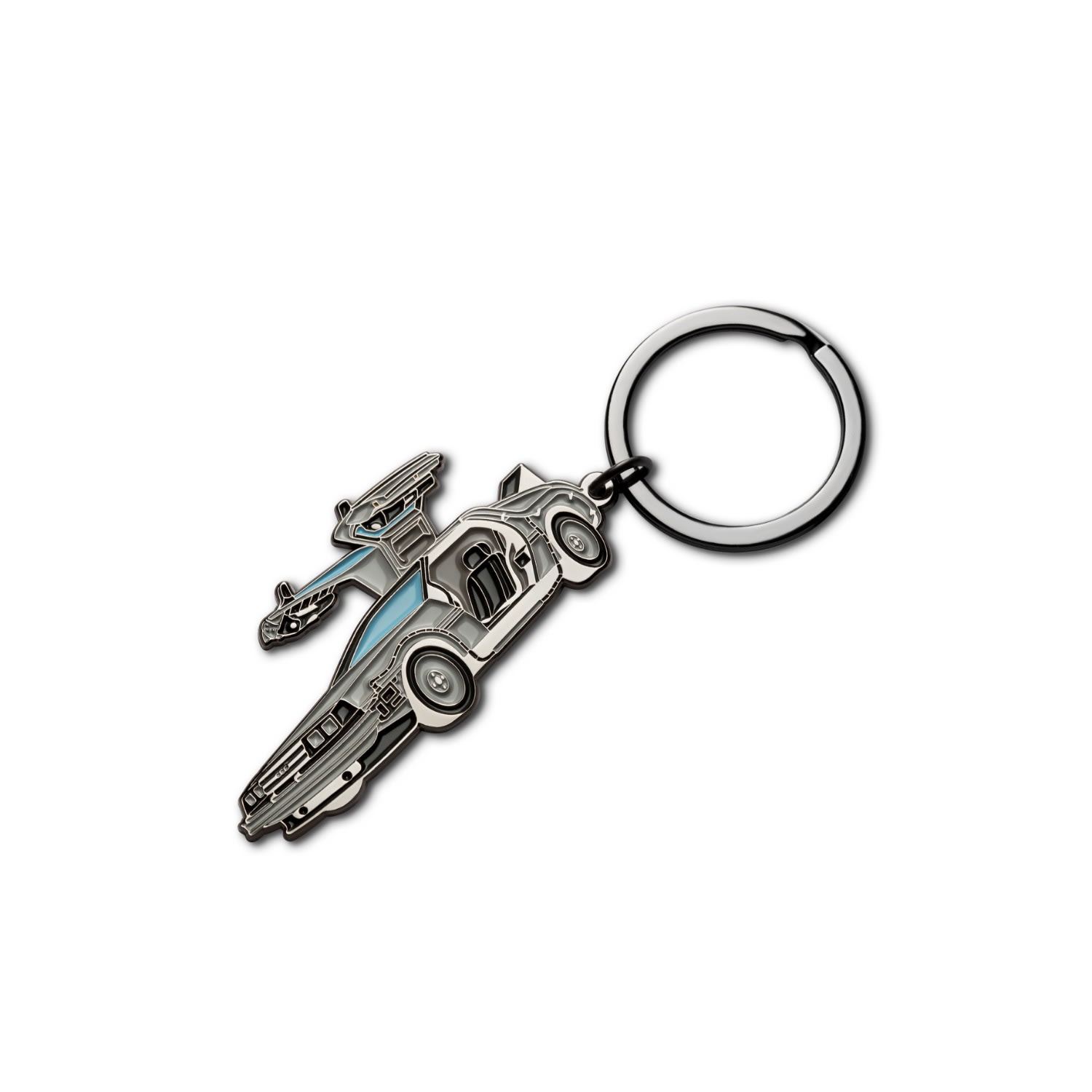 Women’s Black Enamel Keychain Time Machine Make Heads Turn