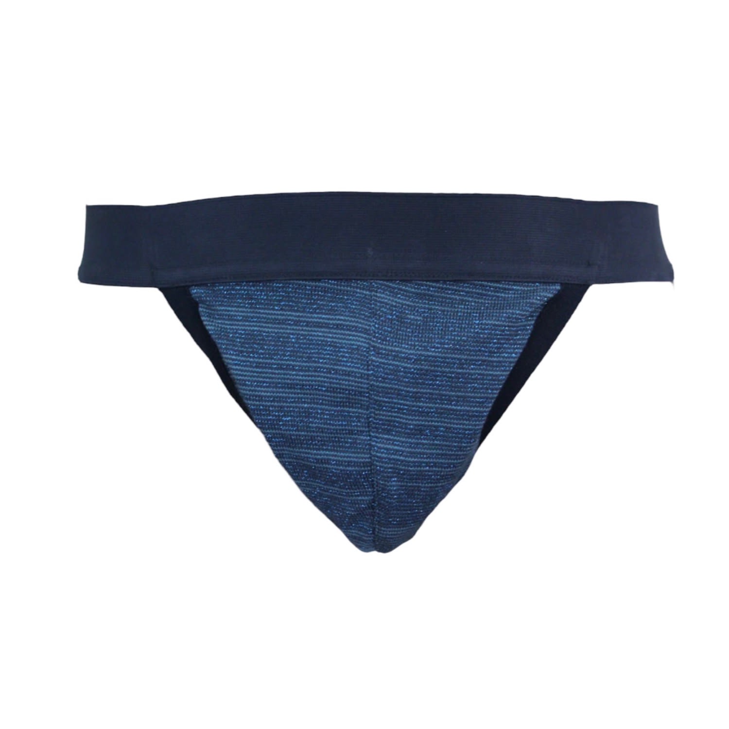 Men’s Bold Stripe Insight Jockstrap - Blue Medium Maria Aristidou