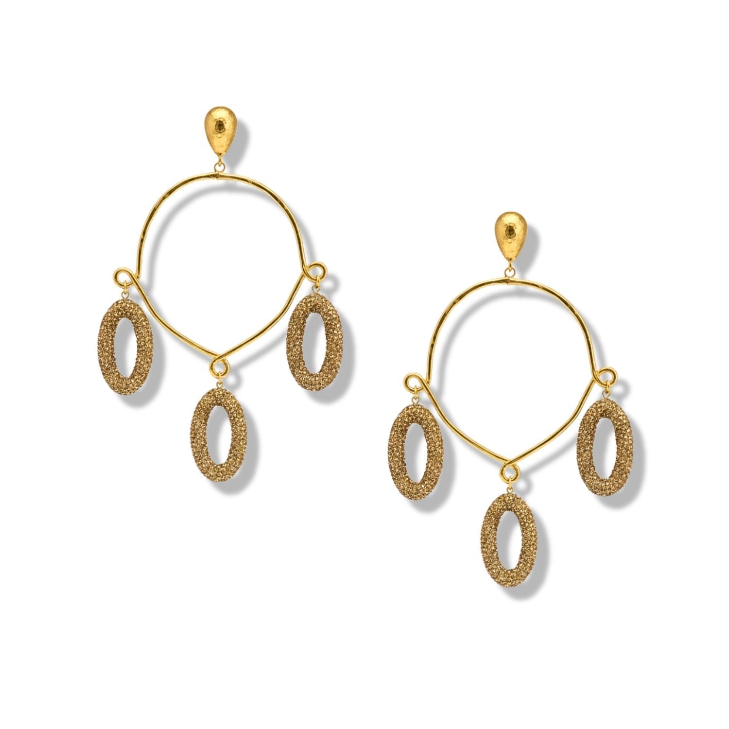 Jaredjamin Women's Gold Seraphina Chandelier Post Earrings