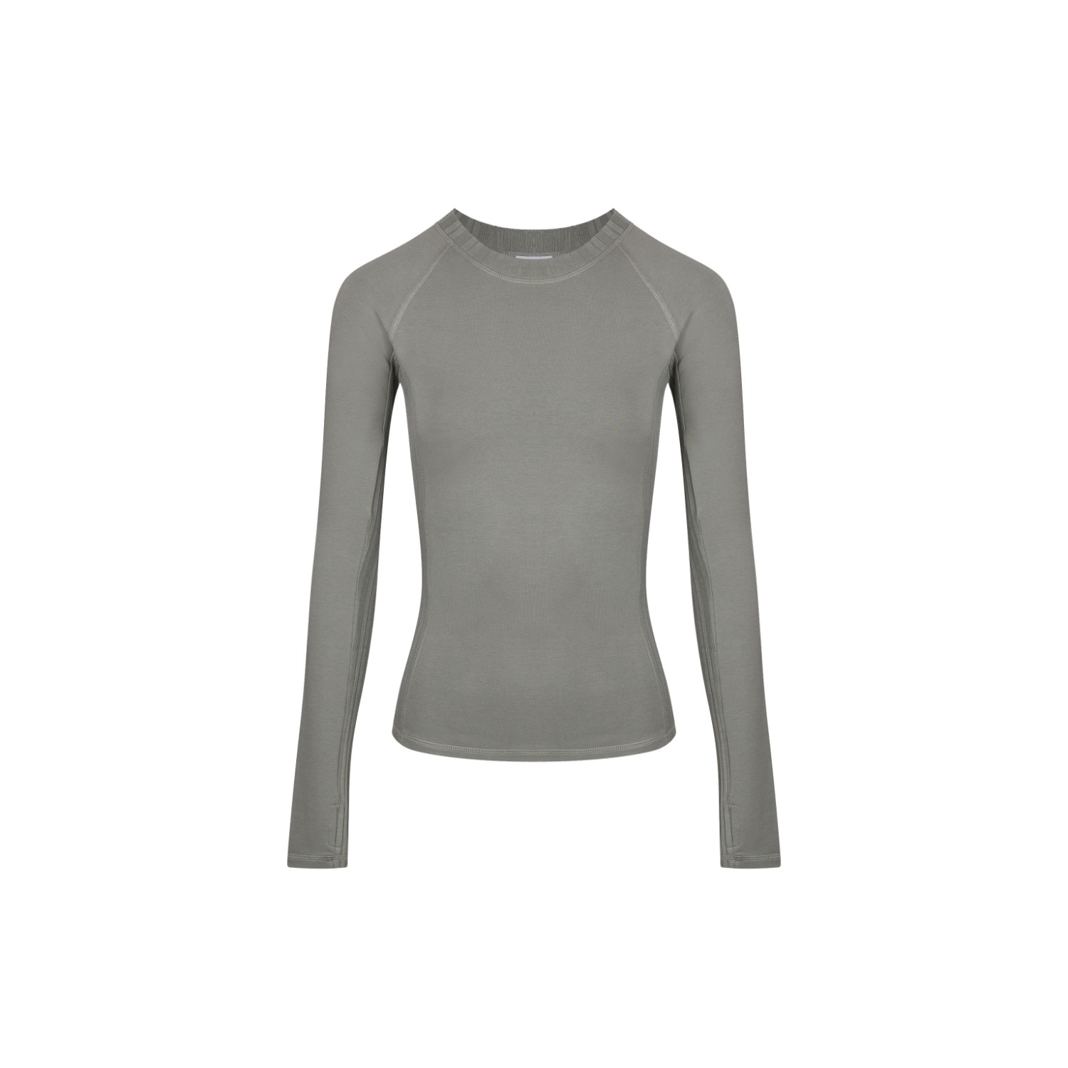 The Koozy Women's Montebello Long Sleeve Top In Pima Cotton In Olive Green In Green