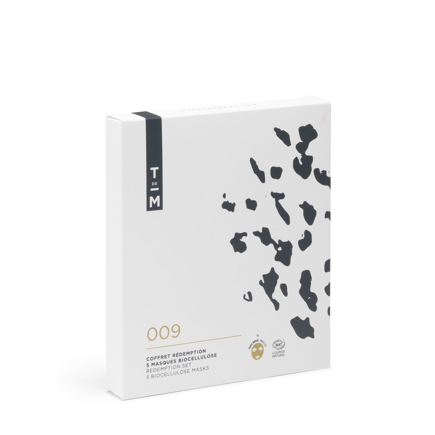 Terre De Mars White Redemption Biocellulose Facial Five Masks Set In White