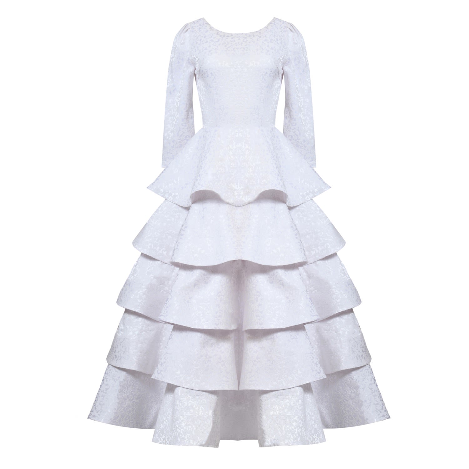 Matsour'i Women's Wedding Dress-blouse Transformer Jacqueline - White In White