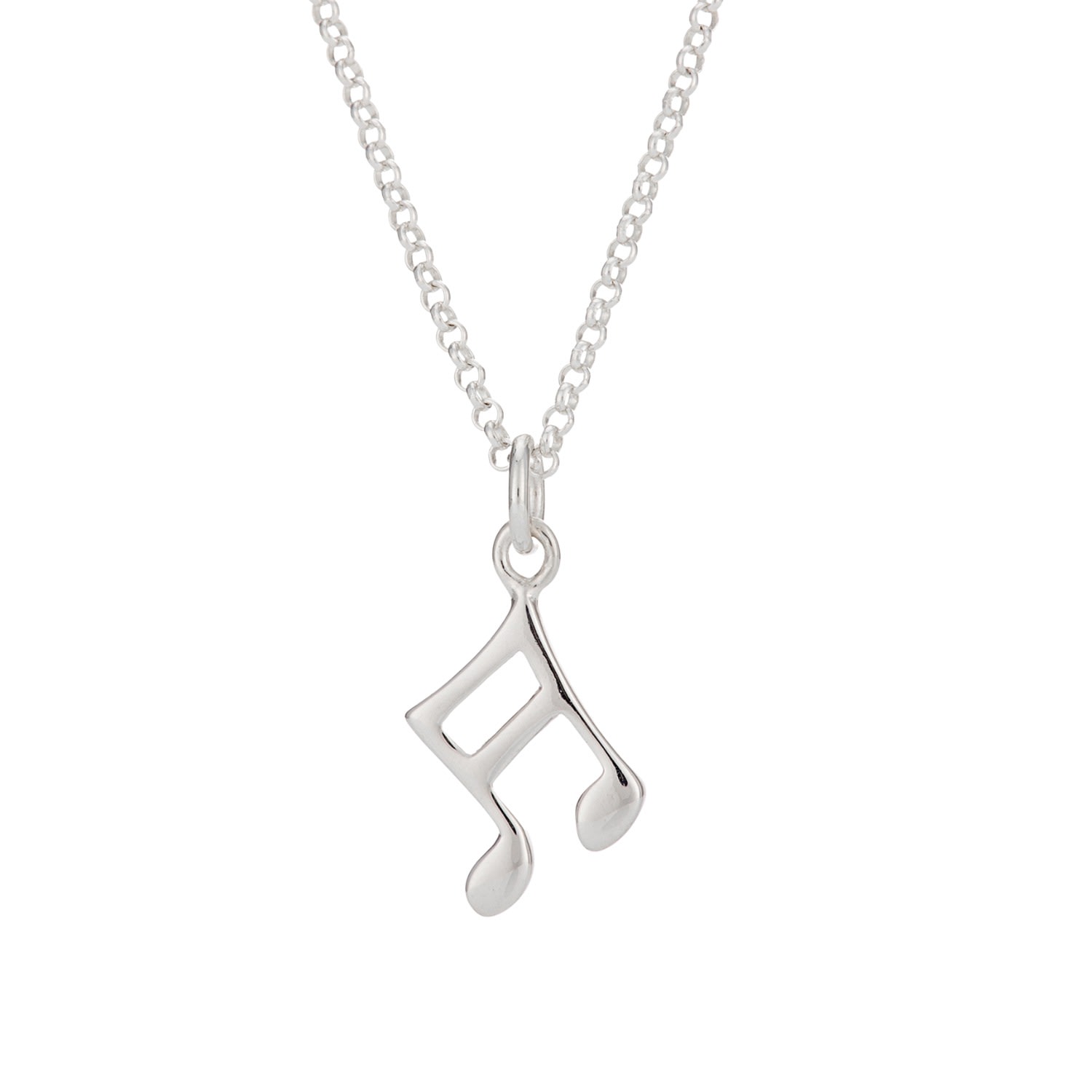 Women’s Sterling Silver Music Note Necklace Lily Charmed