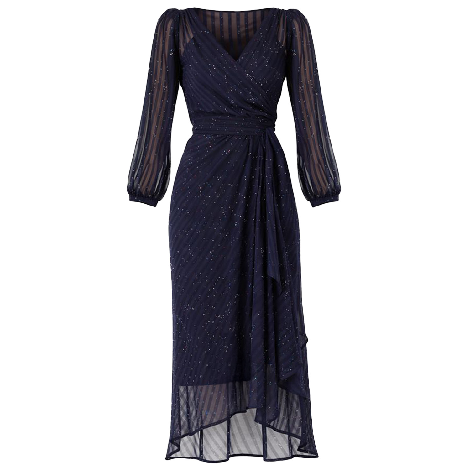 navy silk wrap dress navy blue satin silk wrape maxi dress for women flared sleeve v neckline