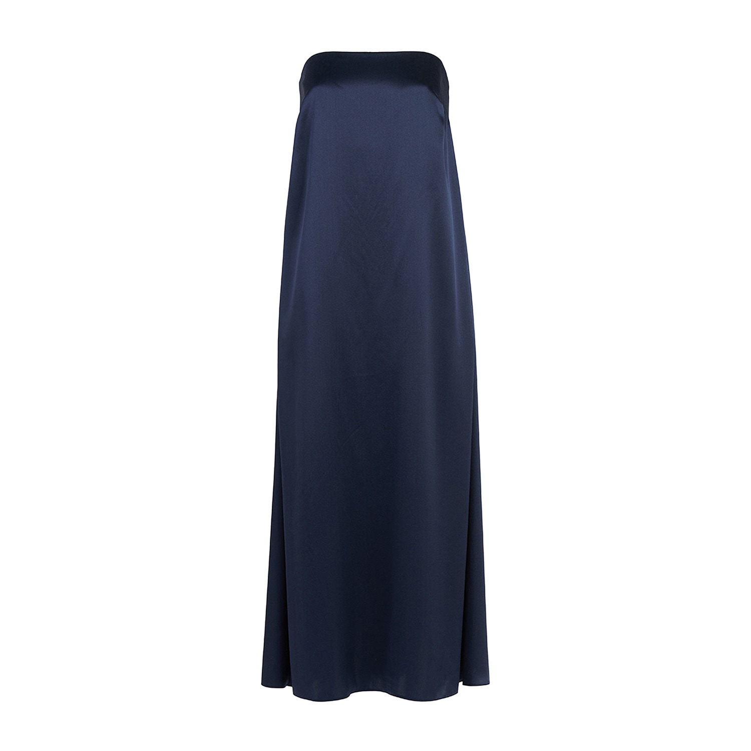 The Summer Edit Women's Blue Beth Bandeau Silk Dress - Navy In Blue