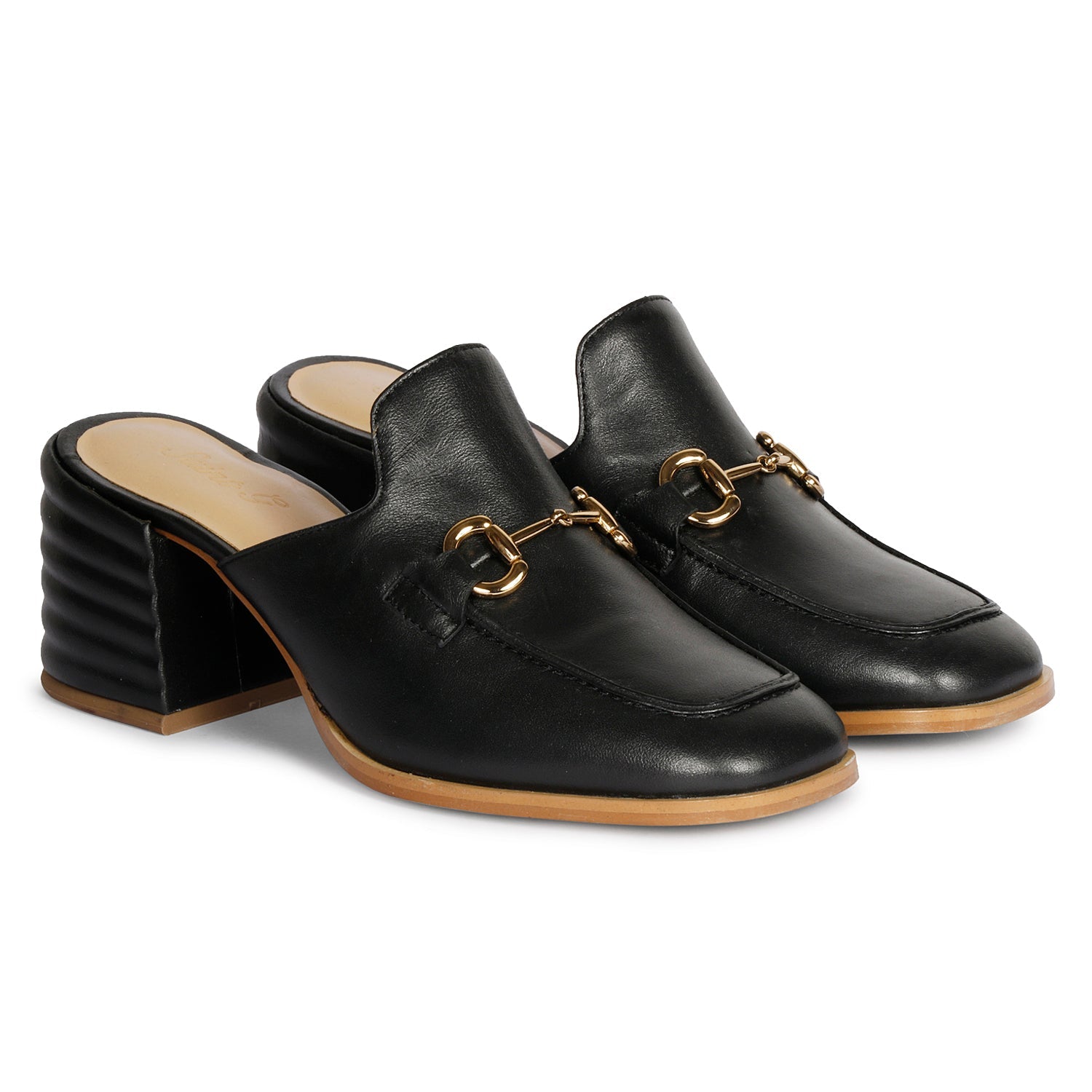 Saint G Jasmine Block Heel Mule In Black
